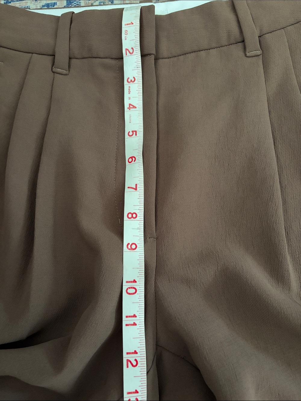 ARITZIA WILFRED Effortless Pants Brown Wide-Leg Women's Trousers Size 4 - Picture 4 of 6